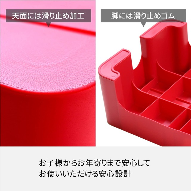 【特価セール】サンカ デコラステップ 踏み台 昇降ステップ台 オレンジ S 高さ20cm 広い足のせ部分と滑り止め加工 インテリアになじむおしゃれでかわいい丸いフォルム 耐荷重100kg 軽量設計 日本製 子供 トイレ 玄関 洗面所 洗車台 足台 キッズ 室内 (幅39.5×奥行28×高さ20cm) DS-SOR