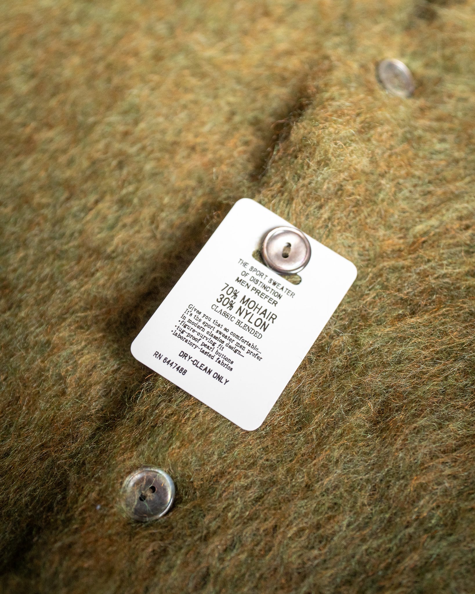 Authentic Reproduction Products®】Premium Classic Mohair Cardigan
