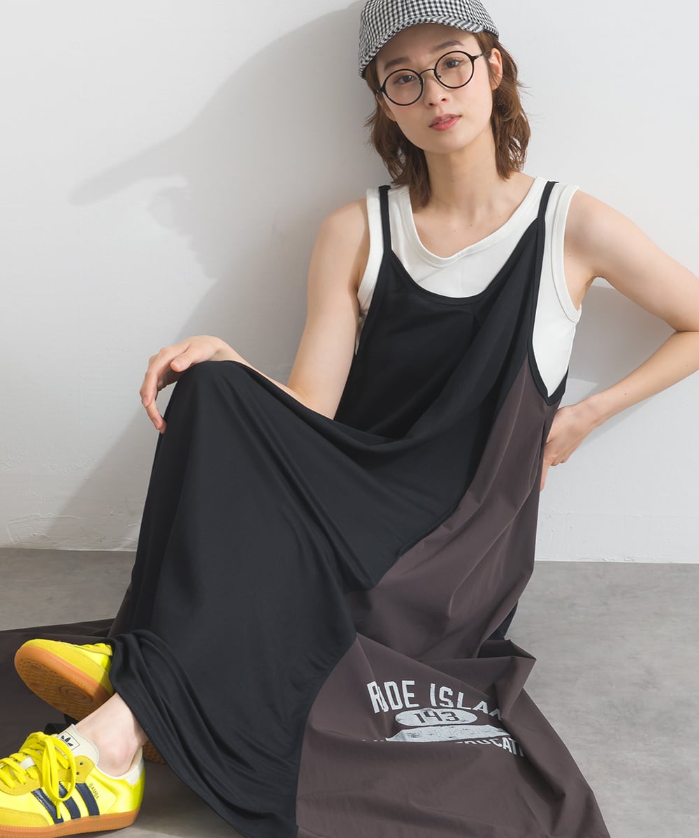 A261039 【接触冷感シリーズ】 プリントキャミワンピース / Cool Touch