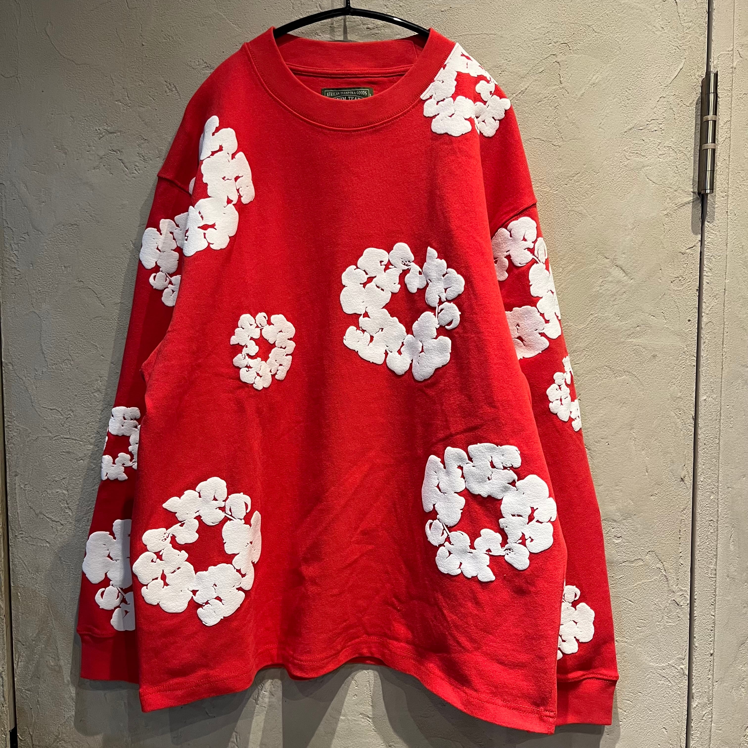 DENIM TEARS デニムティアーズ ロングTシャツ レッド SIZE.L【代官山2