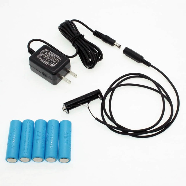 単3電池×6本用 ACアダプター接続ケーブル 1mセット品 [AABAT-6-R1M-SET] | u-nitショップ