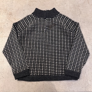 1970s DEVOLD DESIGN H/Z BIRD EYE SWEATER NORWAY