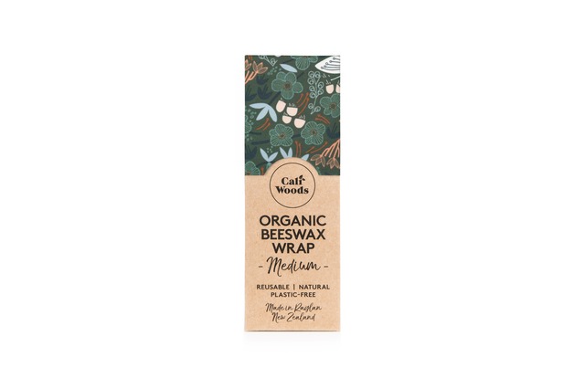 CaliWoods Beeswax Wraps Single Medium Green Forest