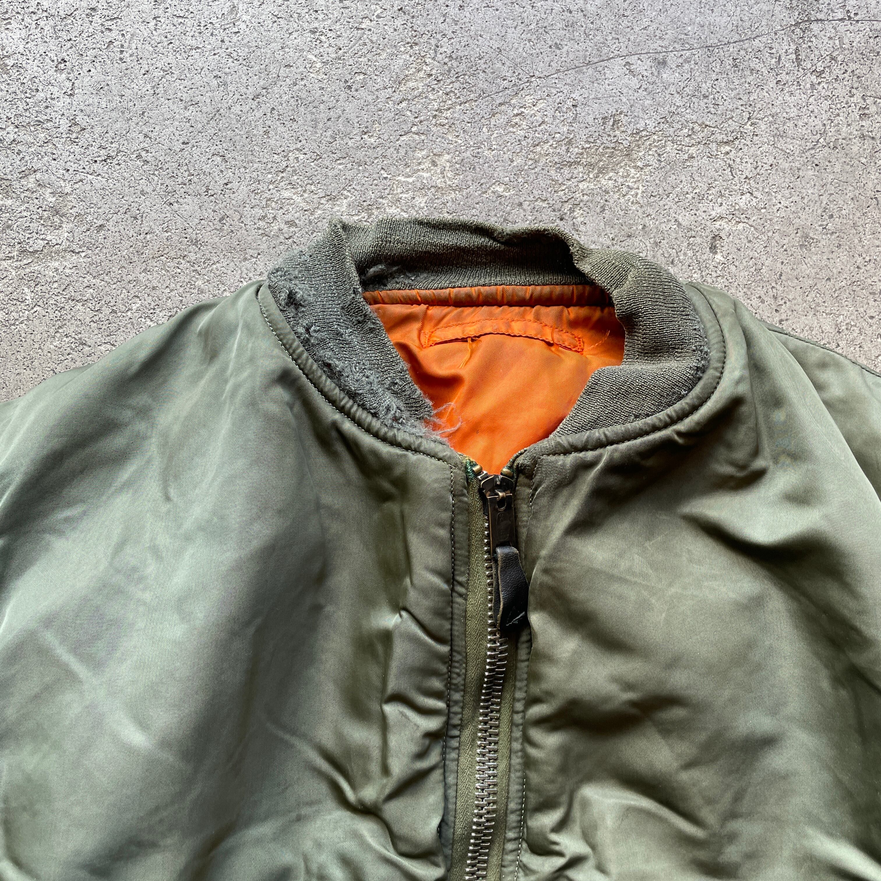 70s USAF ALPHA INDUSTRIES社製 MA-1 フライトジャケット L USA製
