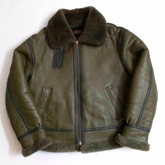 ビッグサイズ】schott フライトジャケット B-3 せつこ ムートン 羊革 46