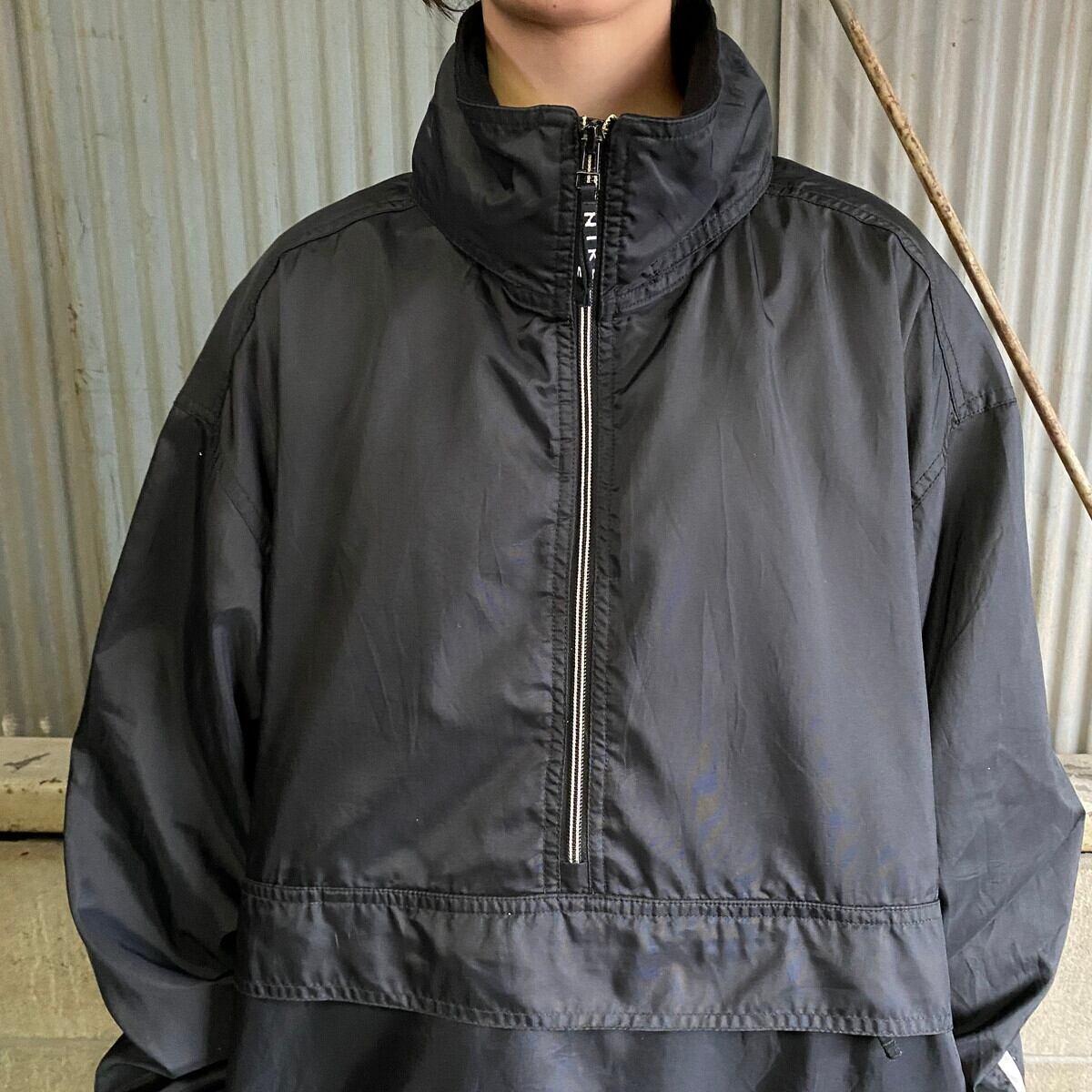 ナイキ ナイロン ハーフジップ メンズ ブラック 2XL  長袖 ジャケット