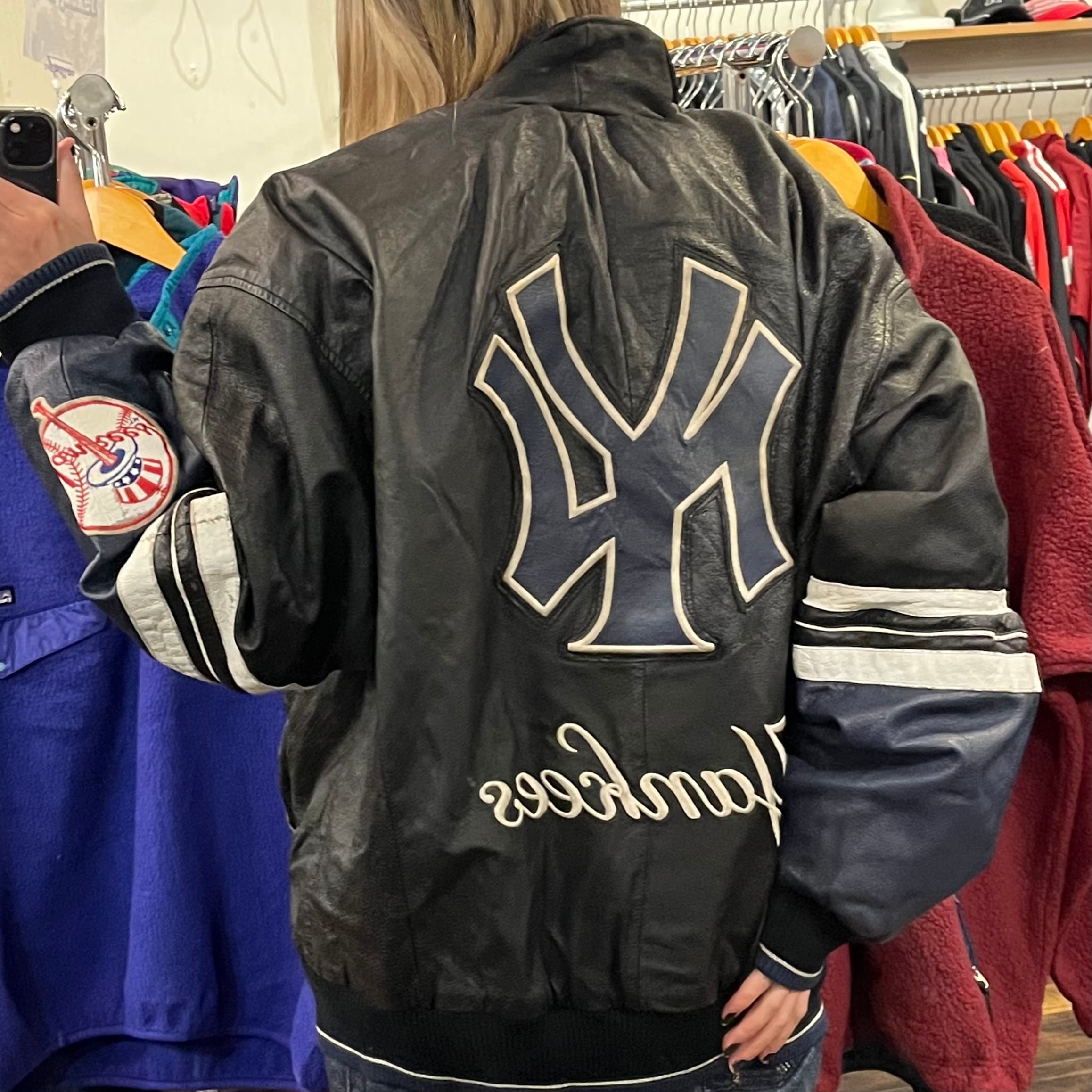 New York Yankees/ヤンキース】オールレザースタジャン | 古着屋KAKAVAKA