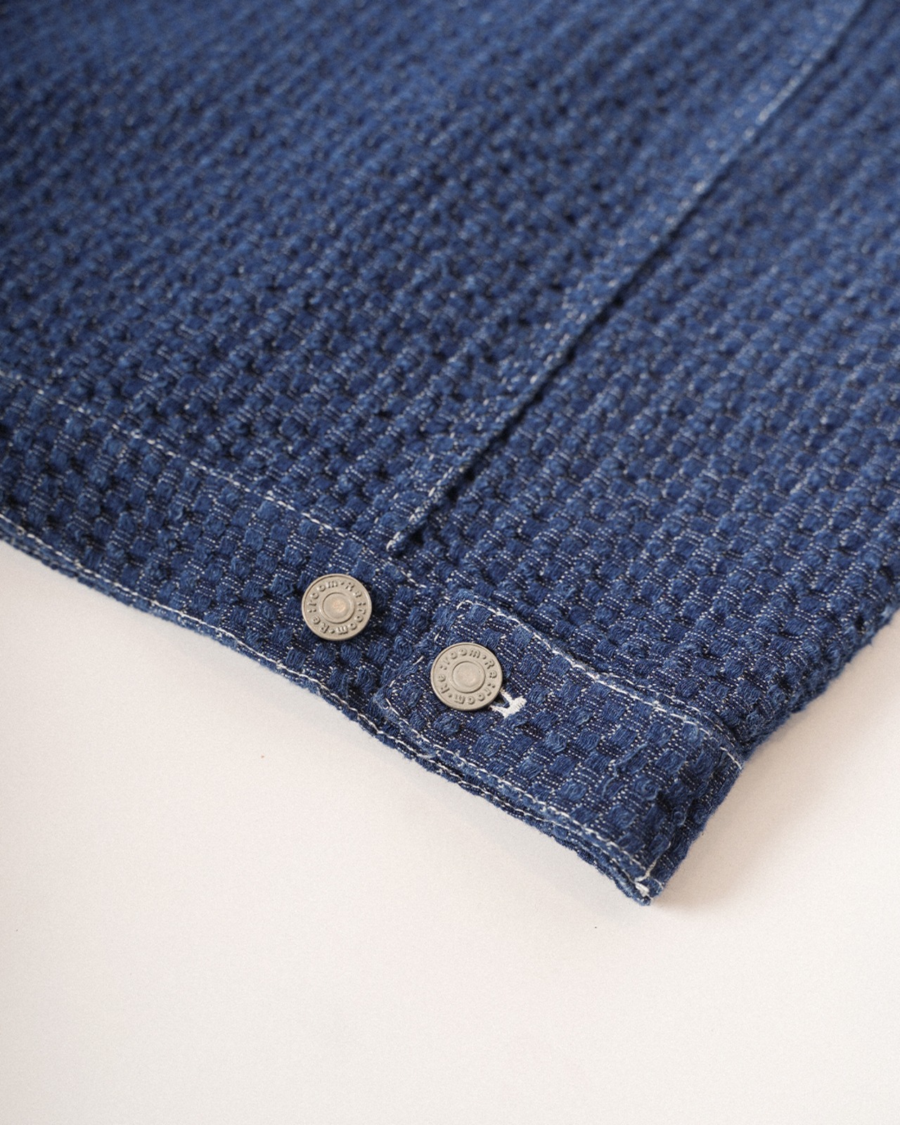 【#Re:room】NO COLLAR DENIM JACKET［REJ147］