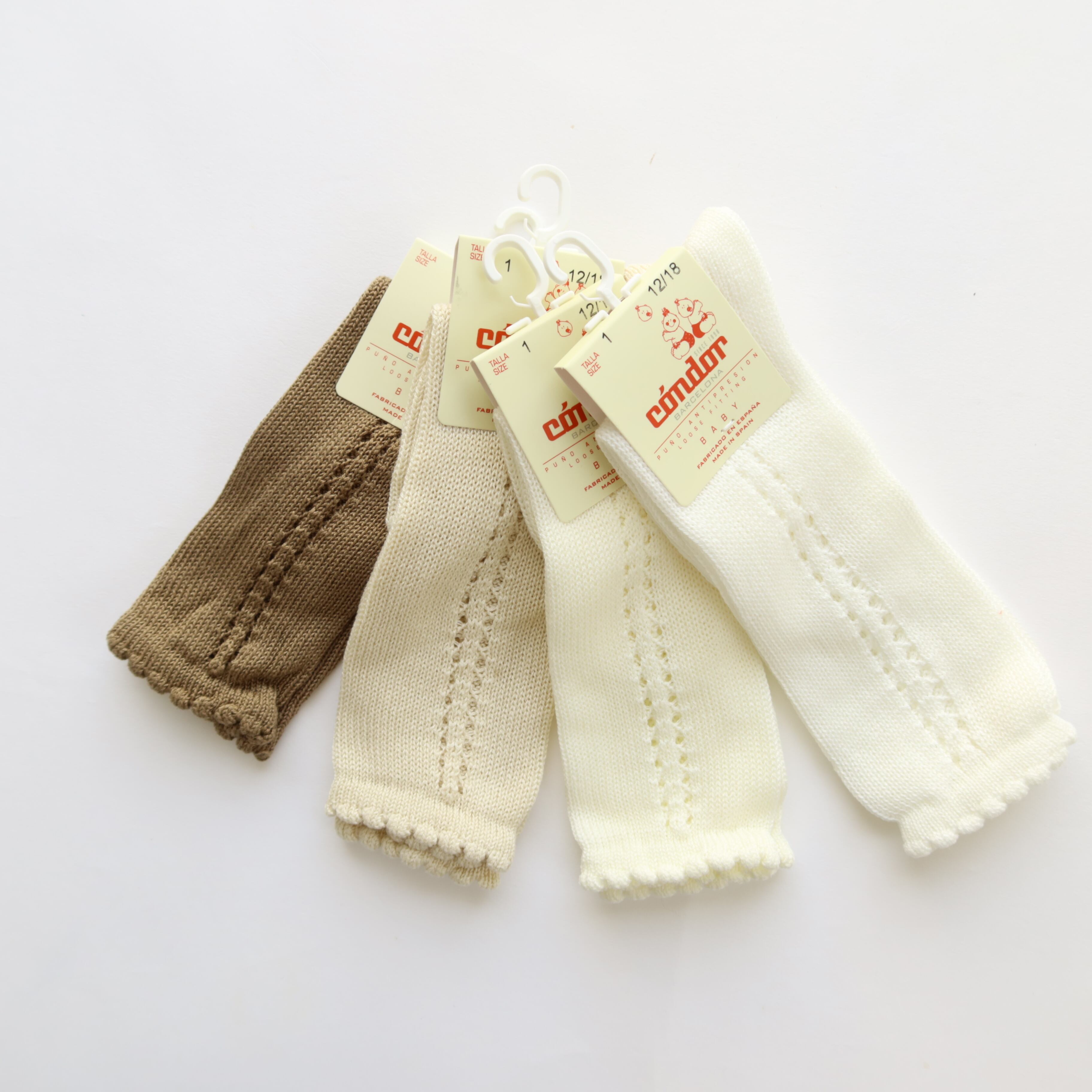 condor サイドオープンワークパールニーハイソックス 0~2