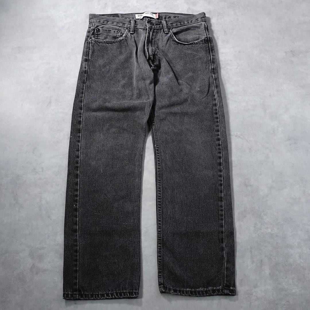 リーバイス505 Levis W31 ブラックデニムボトム 黒 古着 16956