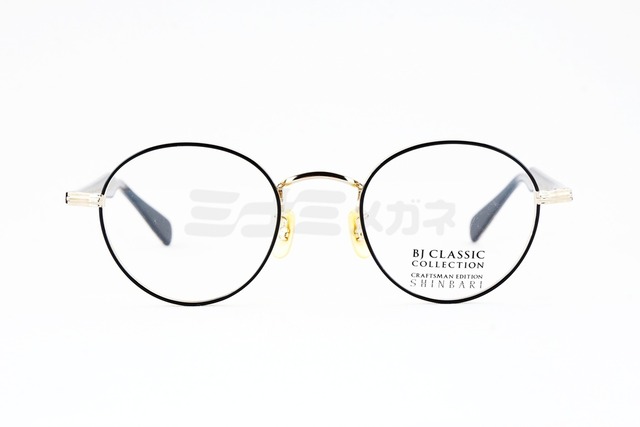 BJ CLASSIC メガネ SHINBARI SH-PM114S C-1-1FT ボストン 七宝リム チタン クラシカル ヴィンテージ 芯張り BJクラシック シンバリ 鯖江 日本製 正規品-2枚目