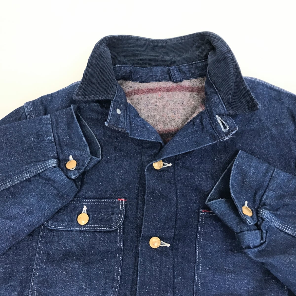 US VINTAGE UNKNOWN 60年代 あたり 裏ブランケットライナー付き US VINTAGE UNKNOWN 60年代 あたり 裏ブランケットライナー付き