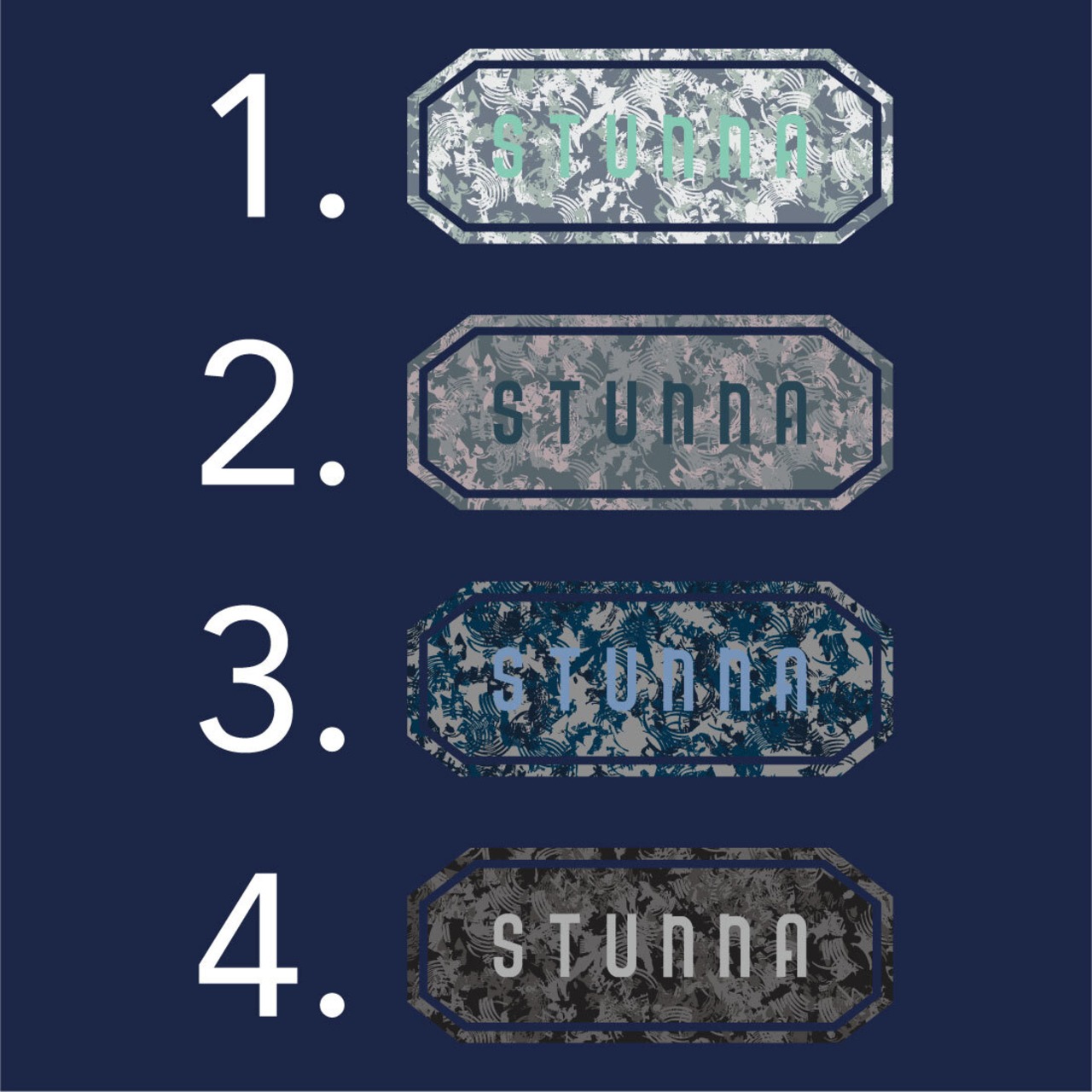 Camo Box logo T-shirts ネイビー ※ロゴ色選択可能