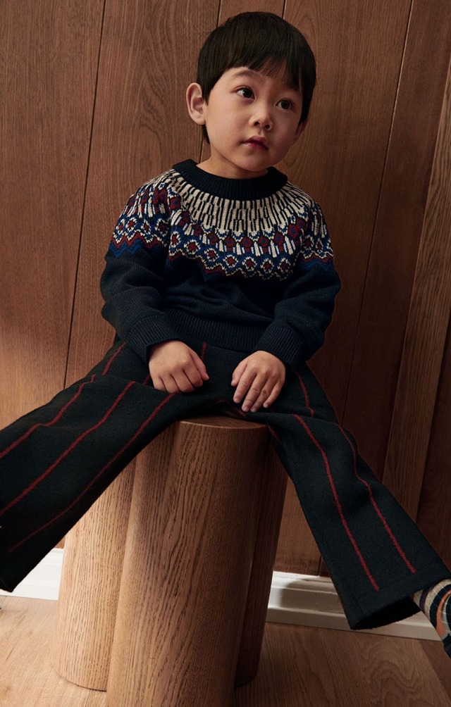 ラスト1点【FUB】Felted Pants/dark navy