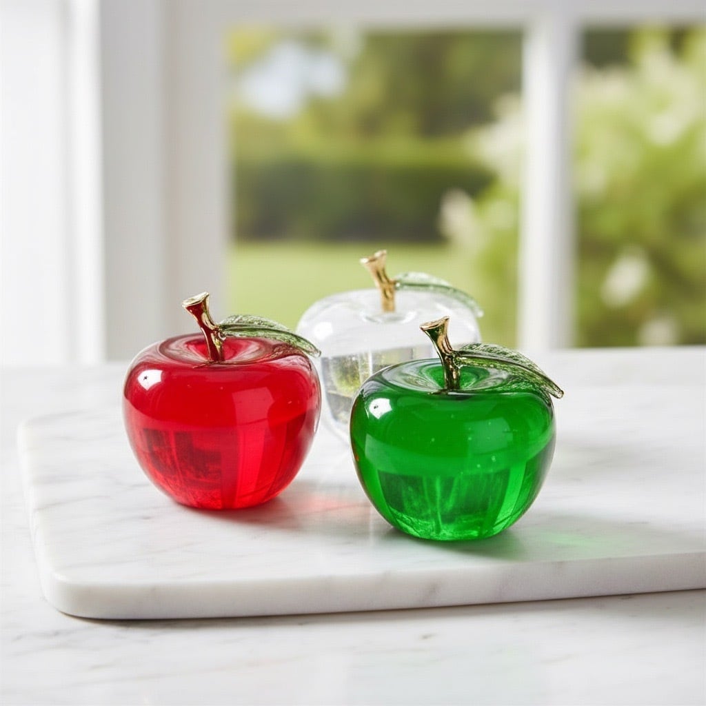 りんごのガラスオブジェ【efo2-1】 | ATELIER ECUDES