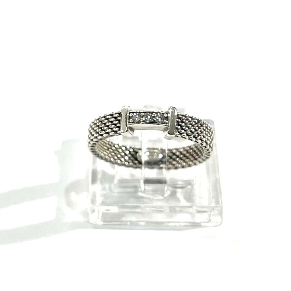 希少【TIFFANY&CO】【9号】2598 3粒ダイヤモンド サマセット指輪