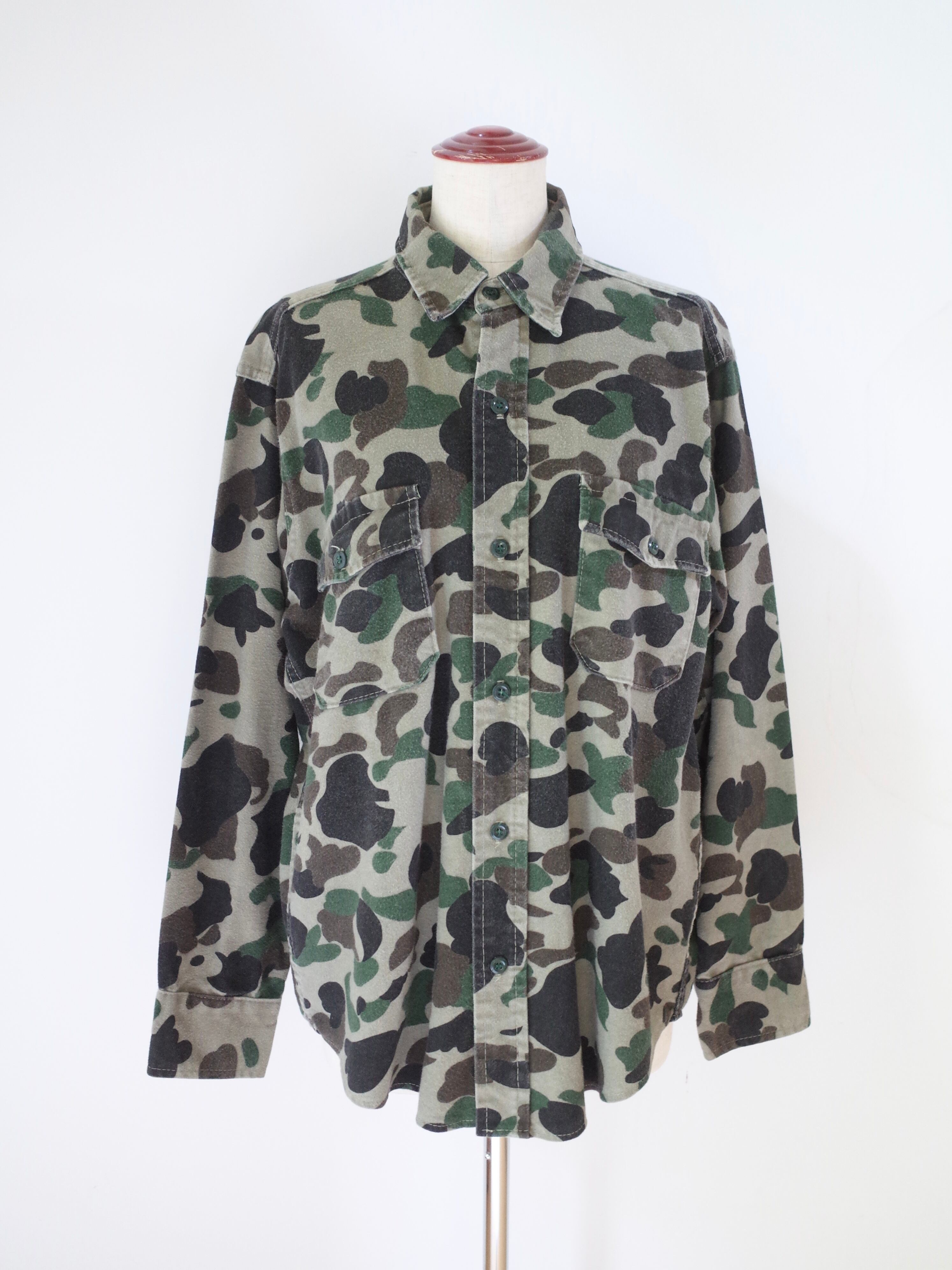 Heavy cotton flannel shirt "camouflage"