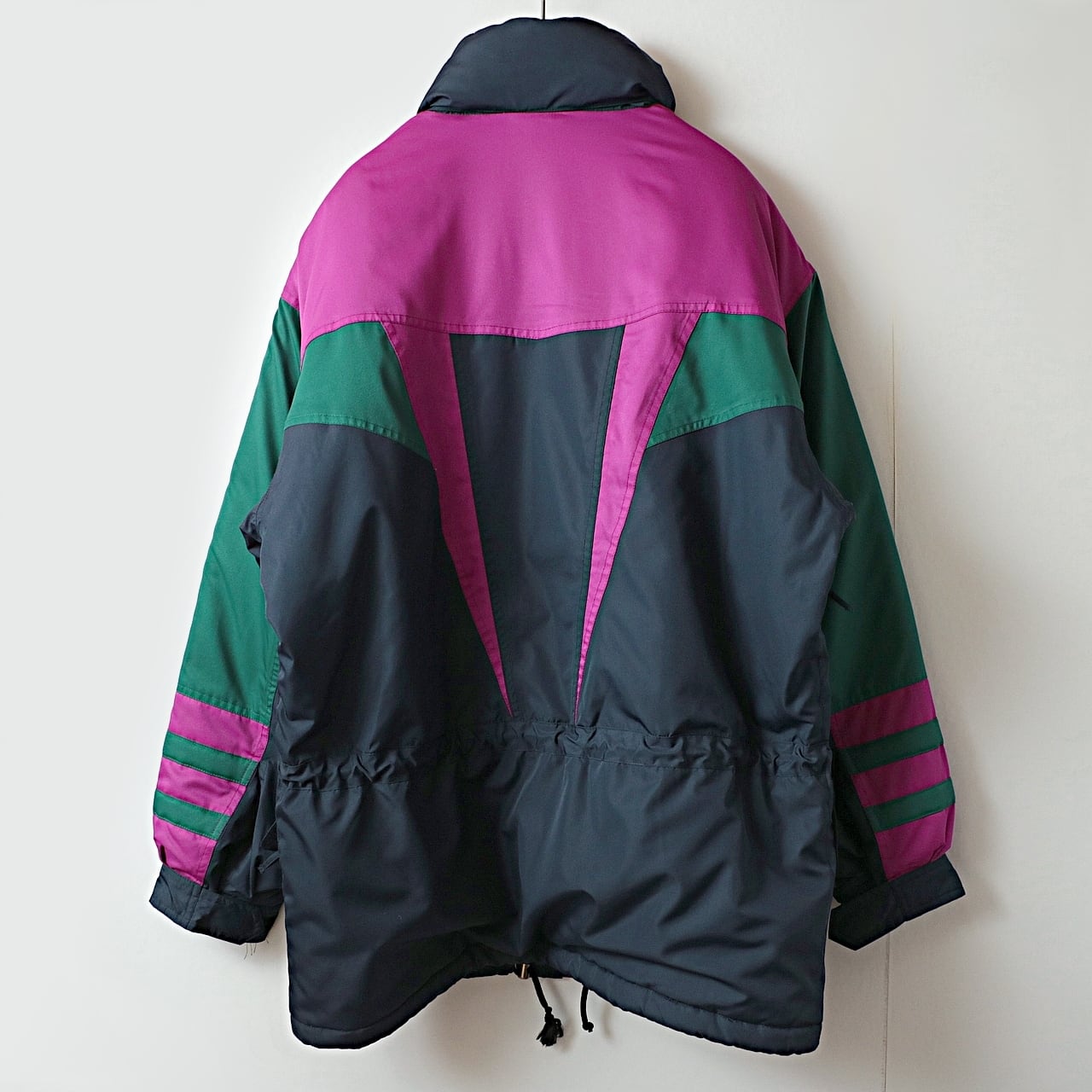 美品 90s FILA スキージャケット フード有り マルチカラー　サイズＭ