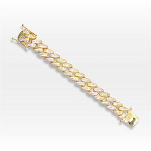 BB ICE CUBAN CHAIN BRACELET GOLD (16CM/18CM)