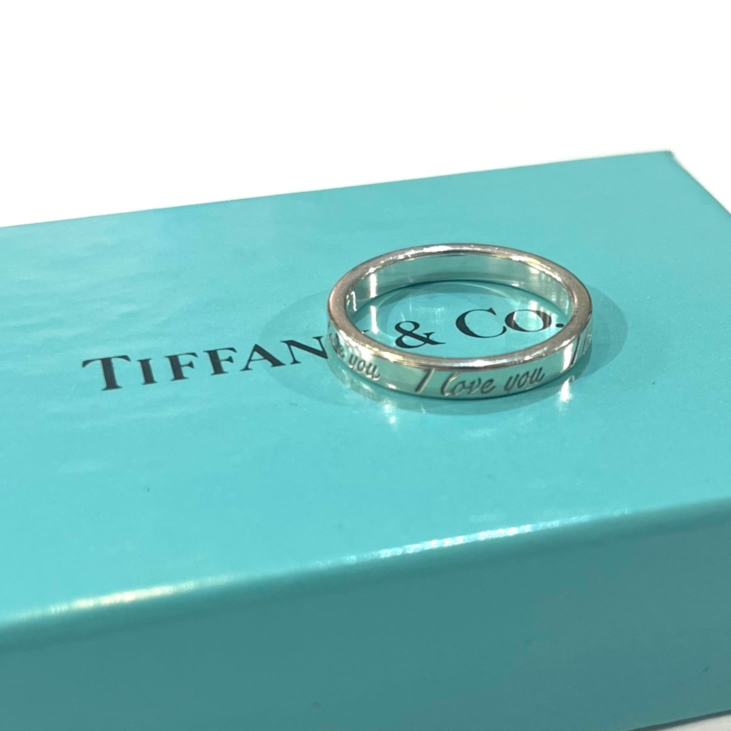 TIFFANY＆CO】【11号】 2455 ティファニーI love youナローリング 指輪