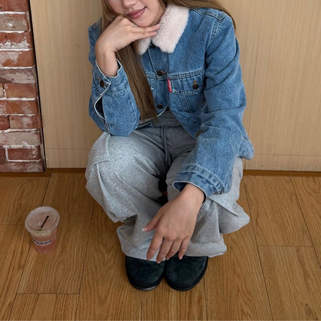 クラシックボアカラーデニムジャケット   R01276