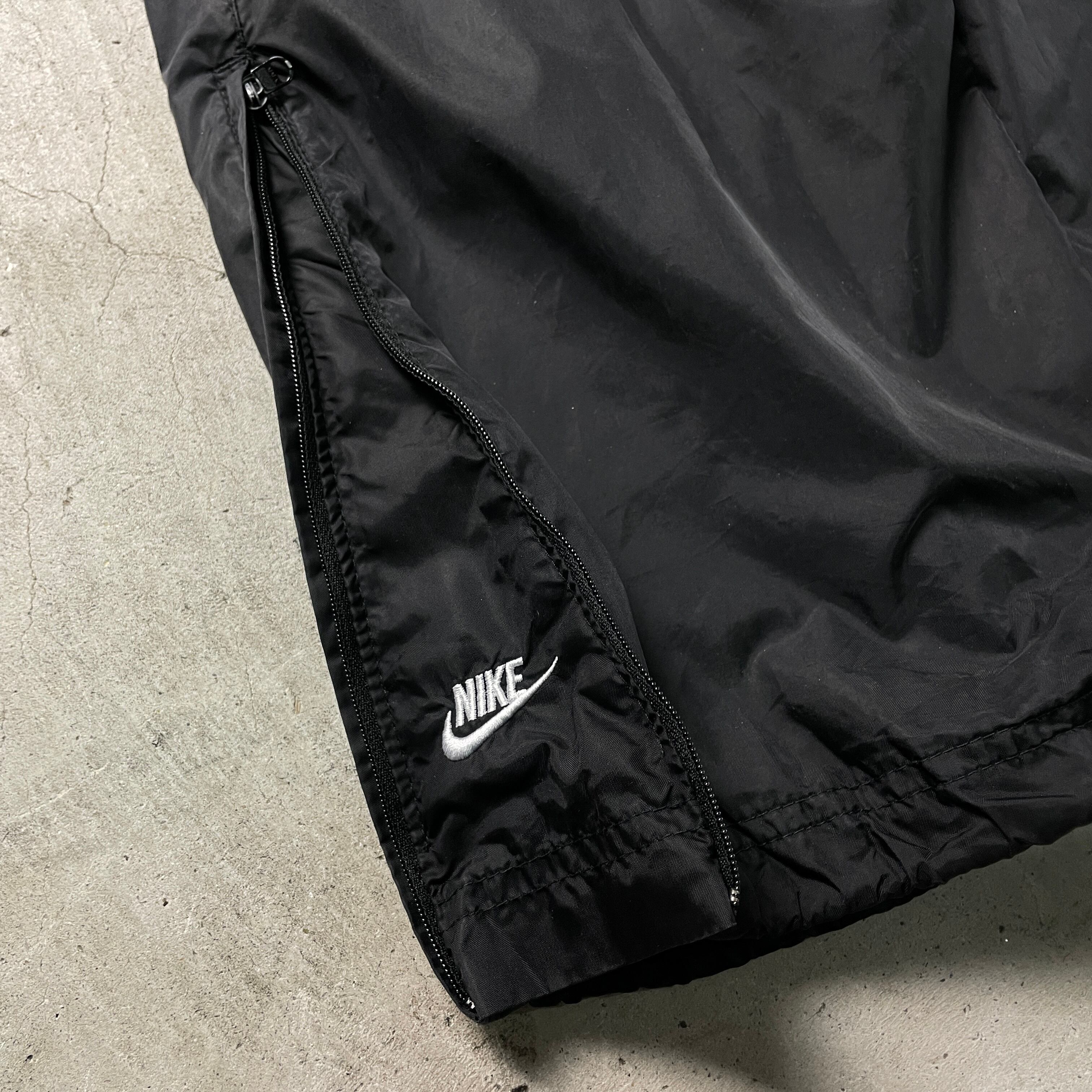 00年代 NIKE ナイキ スウォッシュロゴ刺繍 サイドジップ ナイロン