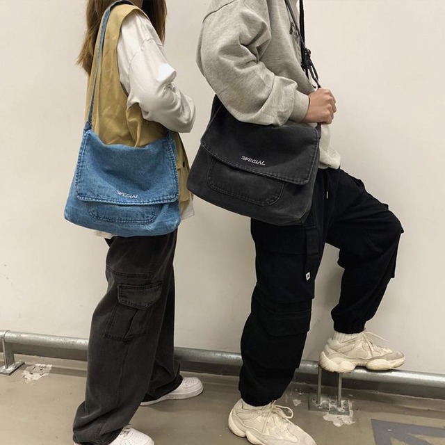 ファンアート 韓国ファッション 通販 大注目 キャンパスバッグ ショルダーバッグ バッグ 75shops