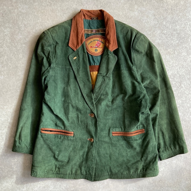 1980s  Outback Red  Suede Leather Jacket  M