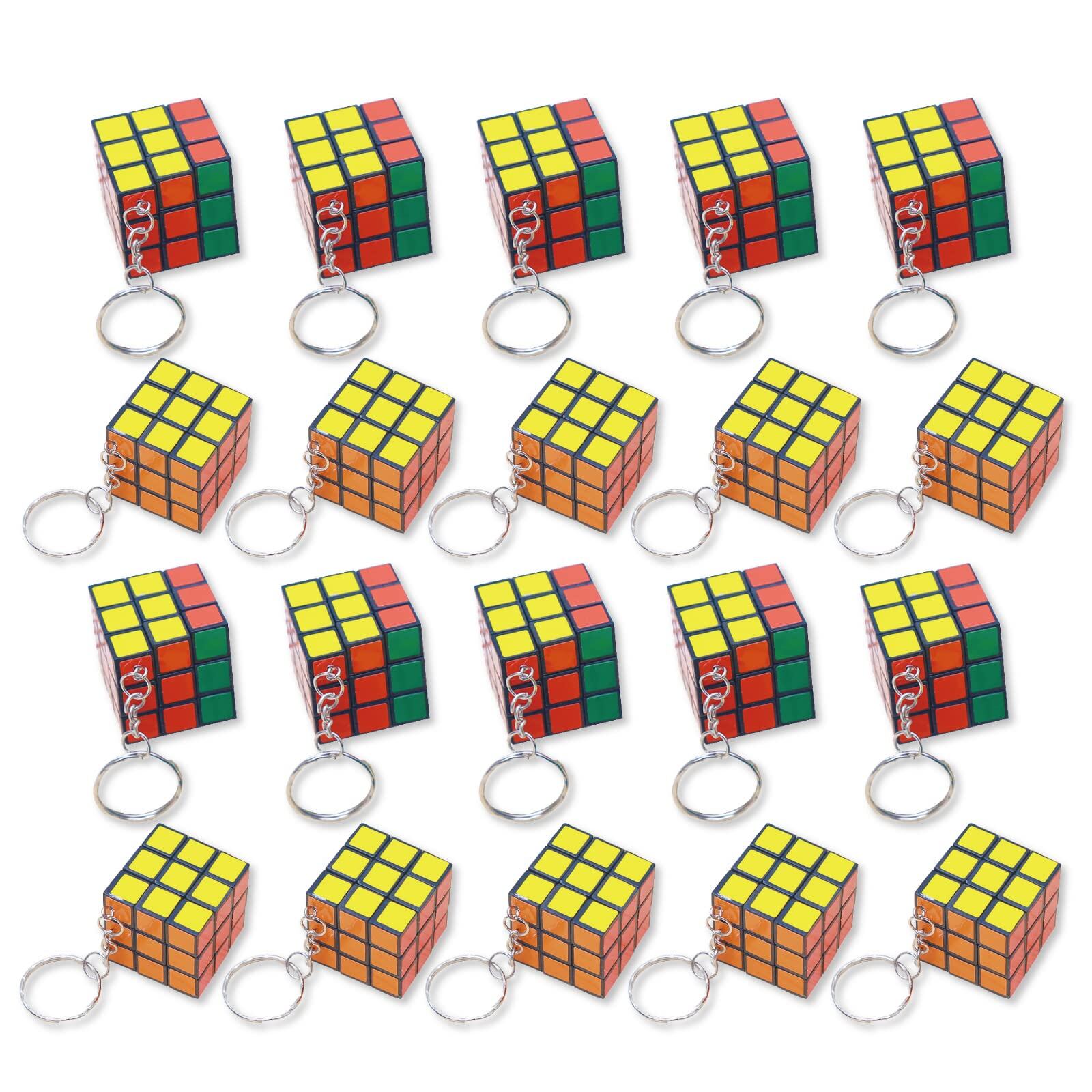 TJQ ミニキューブ 立体パズル キーホルダー おもちゃ コンパクト 景品 プレゼント (48個セット)