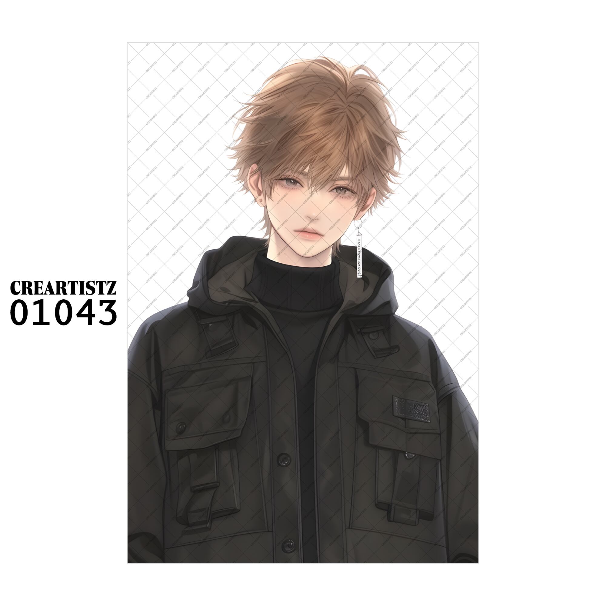 01043 ボーイ クール オリジナル ペーパー/ステッカー 4枚セット CREARTISTZ