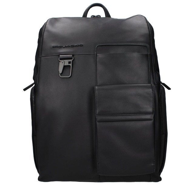 【新品】PIQUADRO ピクアドロ メンズ バックパック・ボディバッグ レザー ブラック CA5989S123N