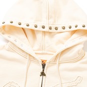 SPECIAL GUEST K.K. / Face Logo Studded Zip Hoodie