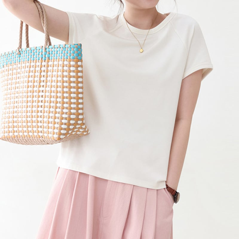 ナチュラル半袖Tシャツ M2224