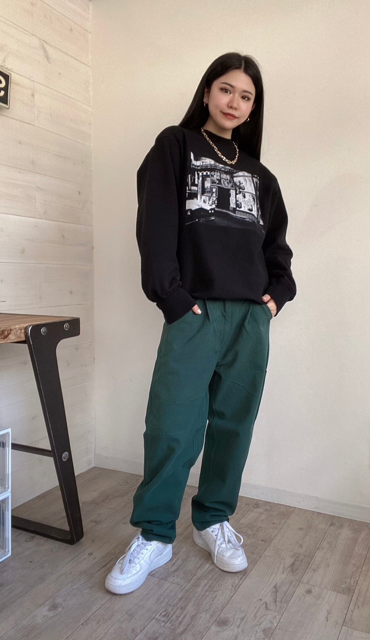 BEN DAVIS (ベンデイビス) テーパード アクティブ ワークパンツ ダークグリーン G-1180002