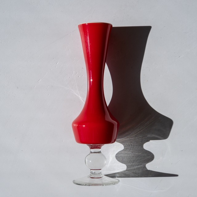 Milky Red Vase