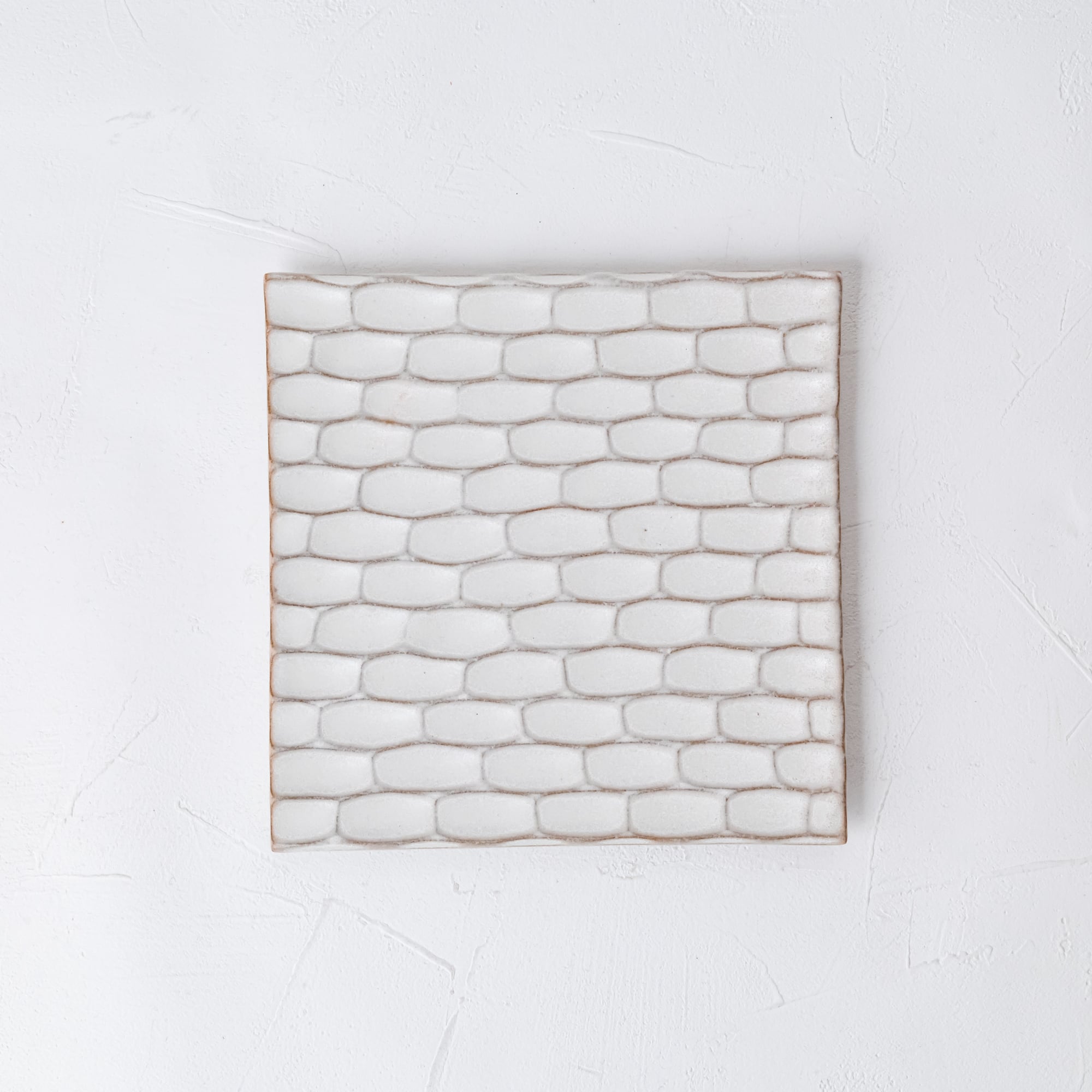 【増田 哲士】17.minamo 5寸 しのぎ角皿/白