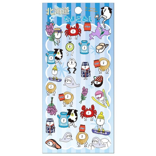 【ロット販売】【10入】たまごあしご当地ぷっくりシール北海道(8814133)