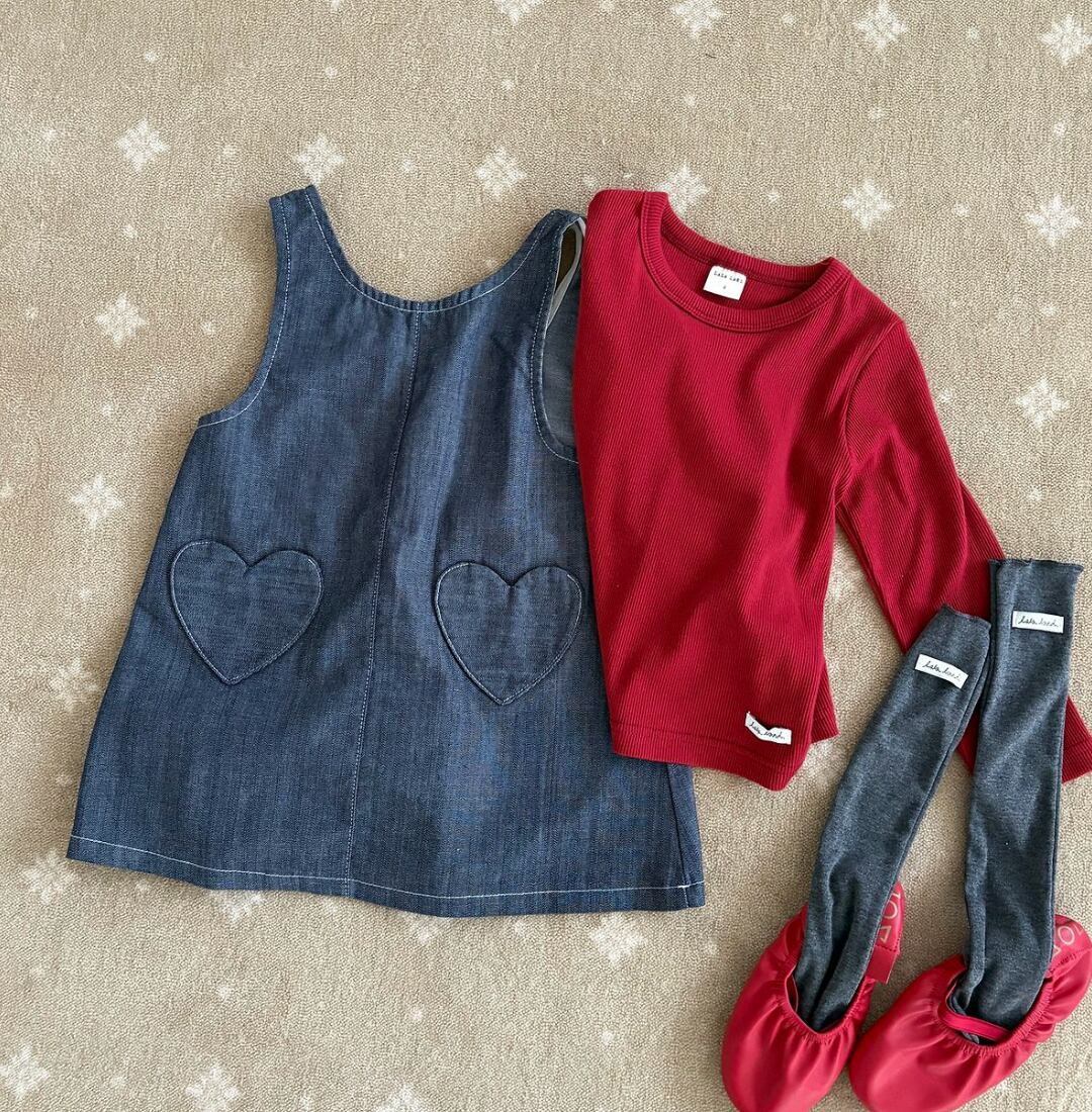 送料無料【予約】/ kidsベーラーリブTシャツ /lalaland