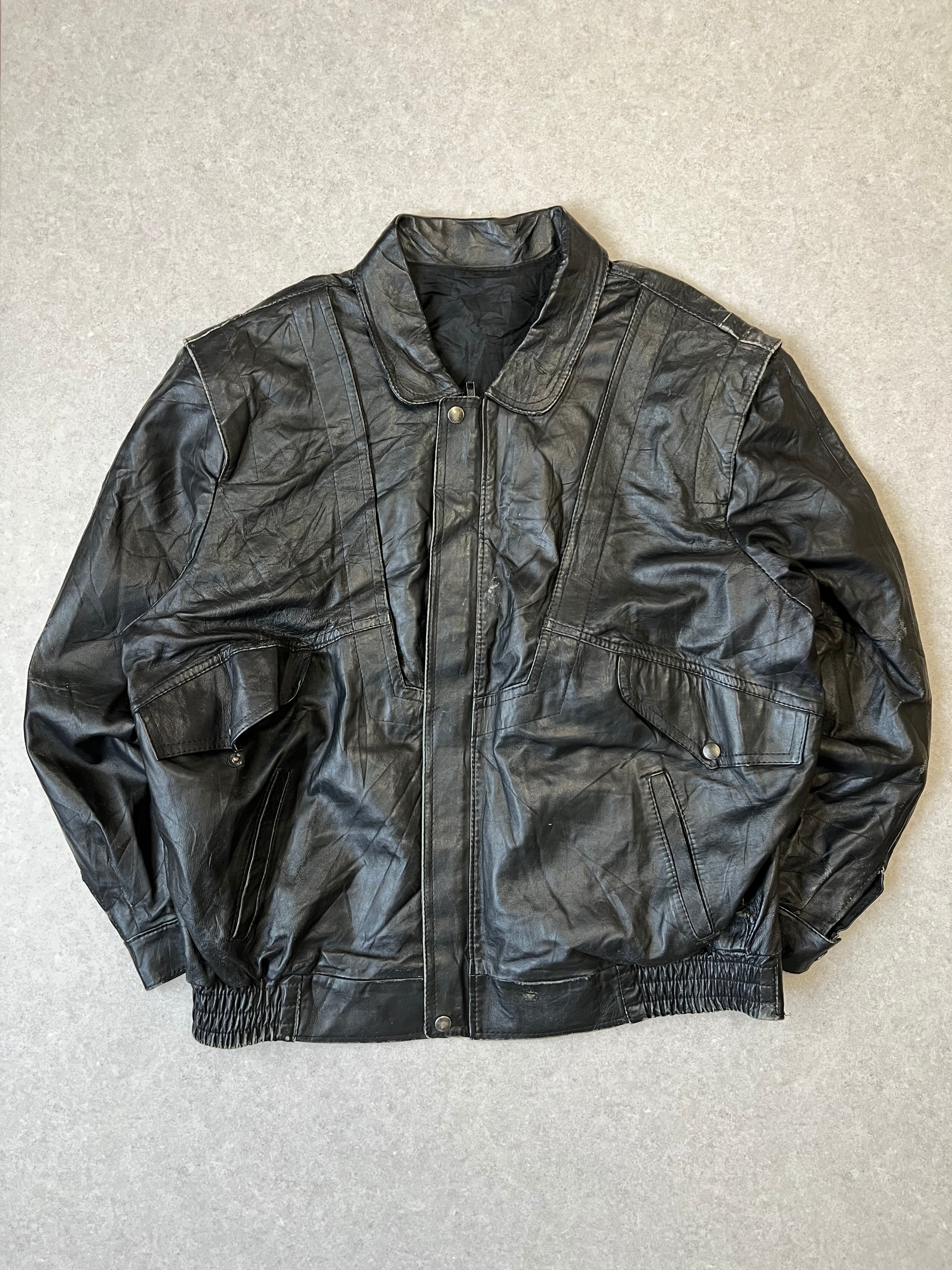 60's Mascot マスコット レザーダブルライダースジャケット Black