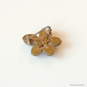 アンティークジュエリー サフィレット すみれ ブローチ【クリア】