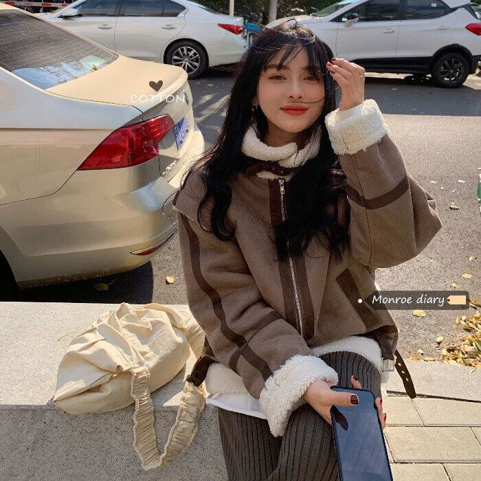 ベルベットジャケット レディースルーズオータムウィンタートップス ロング 秋物 冬物 モンロー78553904586