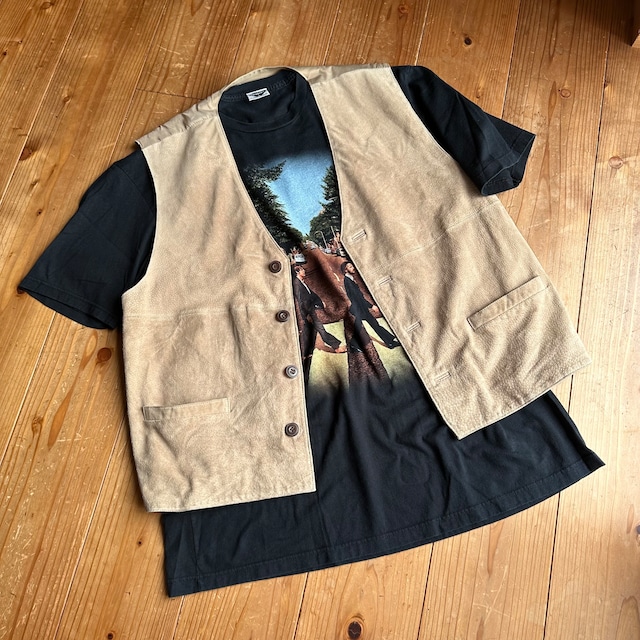 90s ARIZONA JEAN COMPANY スウェード ボックスシルエット レザー 