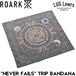 ROARK ロアーク NEVER FAILS TRIP BANDANA バンダナ メンズ スカーフ コットン RAJ1200-DSG 日本代理店正規品