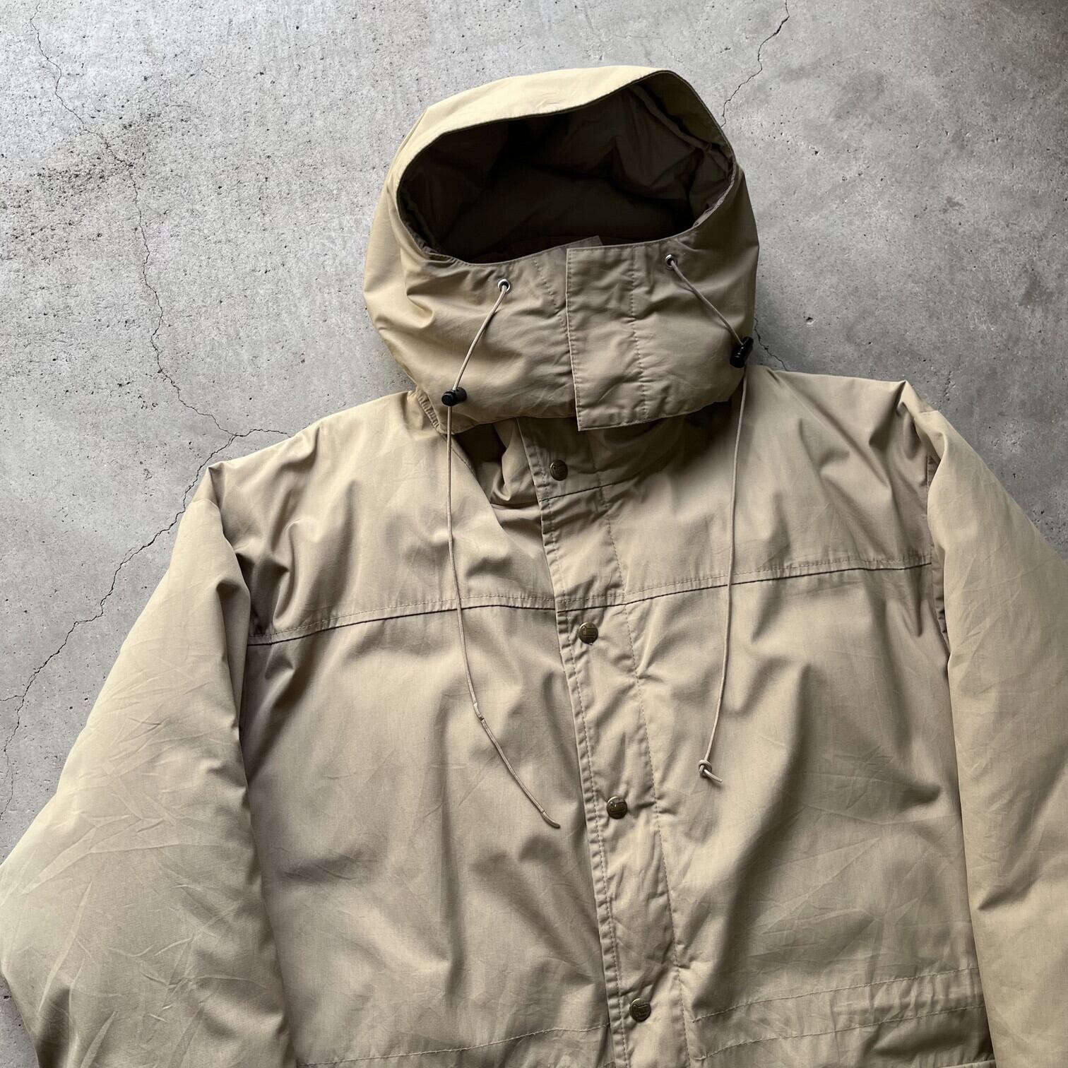 USA製 80年代 WOOLRICH ウールリッチ マウンテン ダウンジャケット メンズL 古着 80s ヴィンテージ ビンテージ ベージュ  【ナイロンジャケット】【NEW23】【CS2301-20】 | cave 古着屋【公式】古着通販サイト