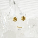 シトリン・ピアス 4mm(1ペア)