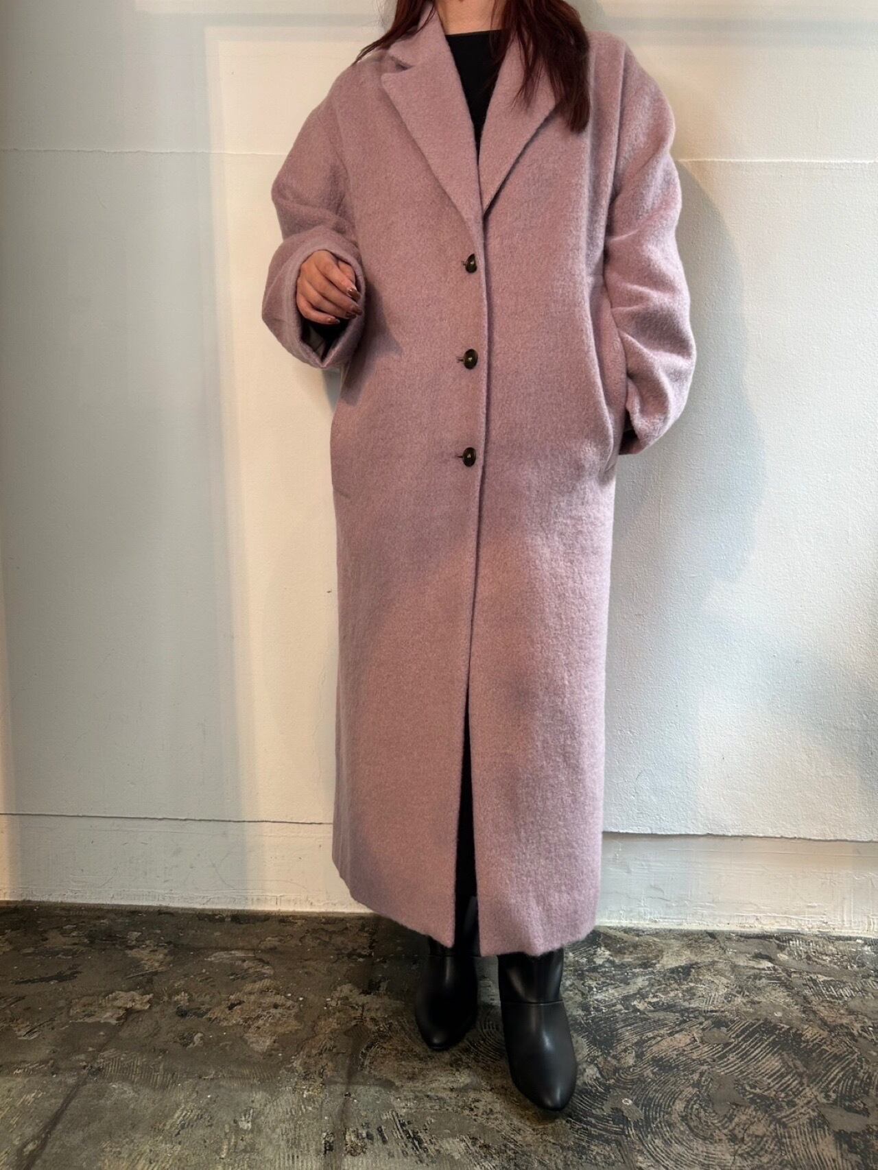 11/24ライブ配信 CLOCHE／シャギーロングコート | LUCY LUE