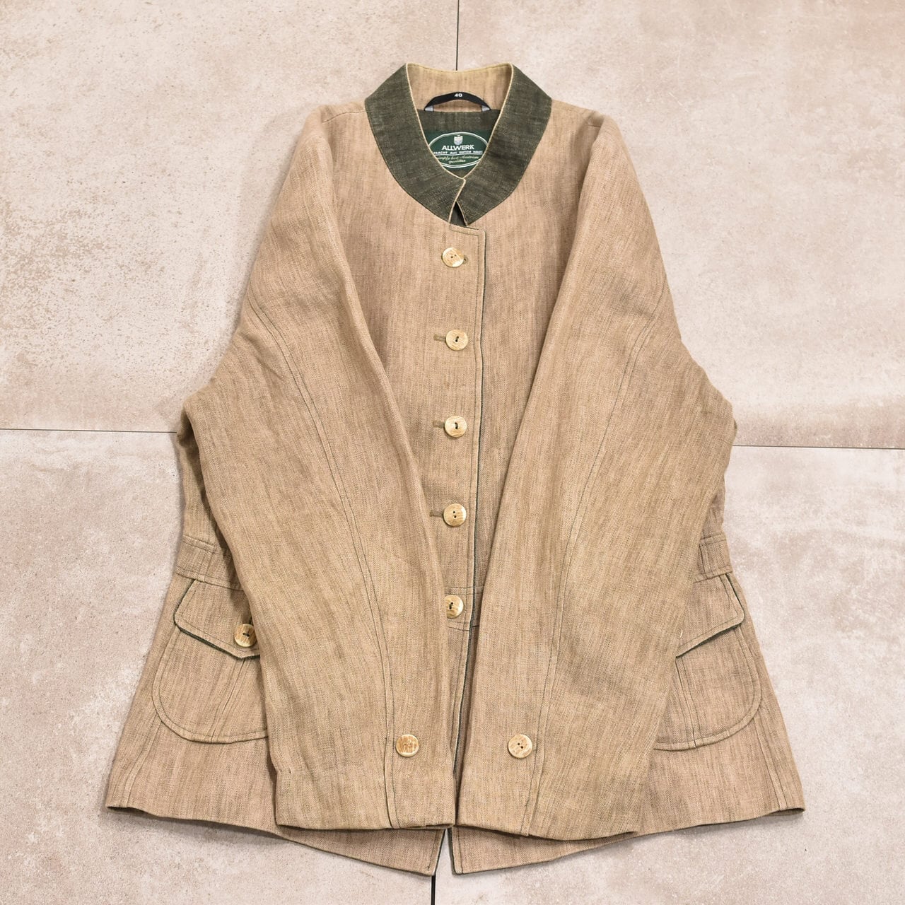 ALLWERK linen tyrol jacket | 古着屋 grin days memory 【公式】古着