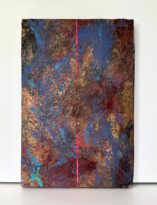 落合皎児【絵画】命憶 meioku— mixed media (painting on canvas) 41(H) × 27(W)cm