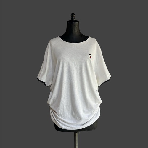 DRAPED TEE - RINGER