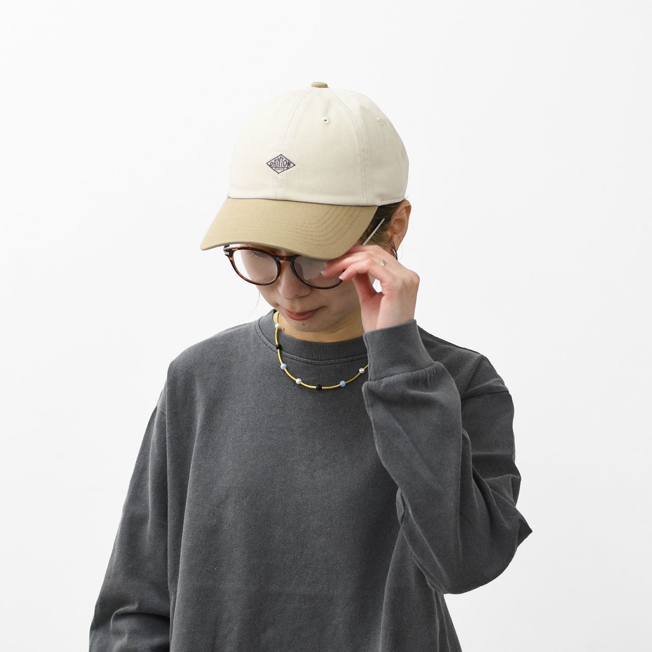 DANTON [ダントン] CHINO CLOTH 6PANEL 2TONE CAP [DT-H0228TKC